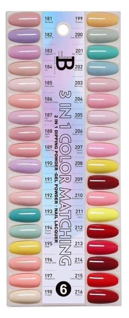 Billionaire Gel 4in1 (Fullset 216 colors). Free 1 Book, 1 Chart and 1 Lamp