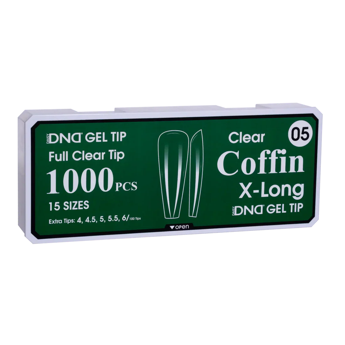 DND Soft Gel Tips- COFFIN