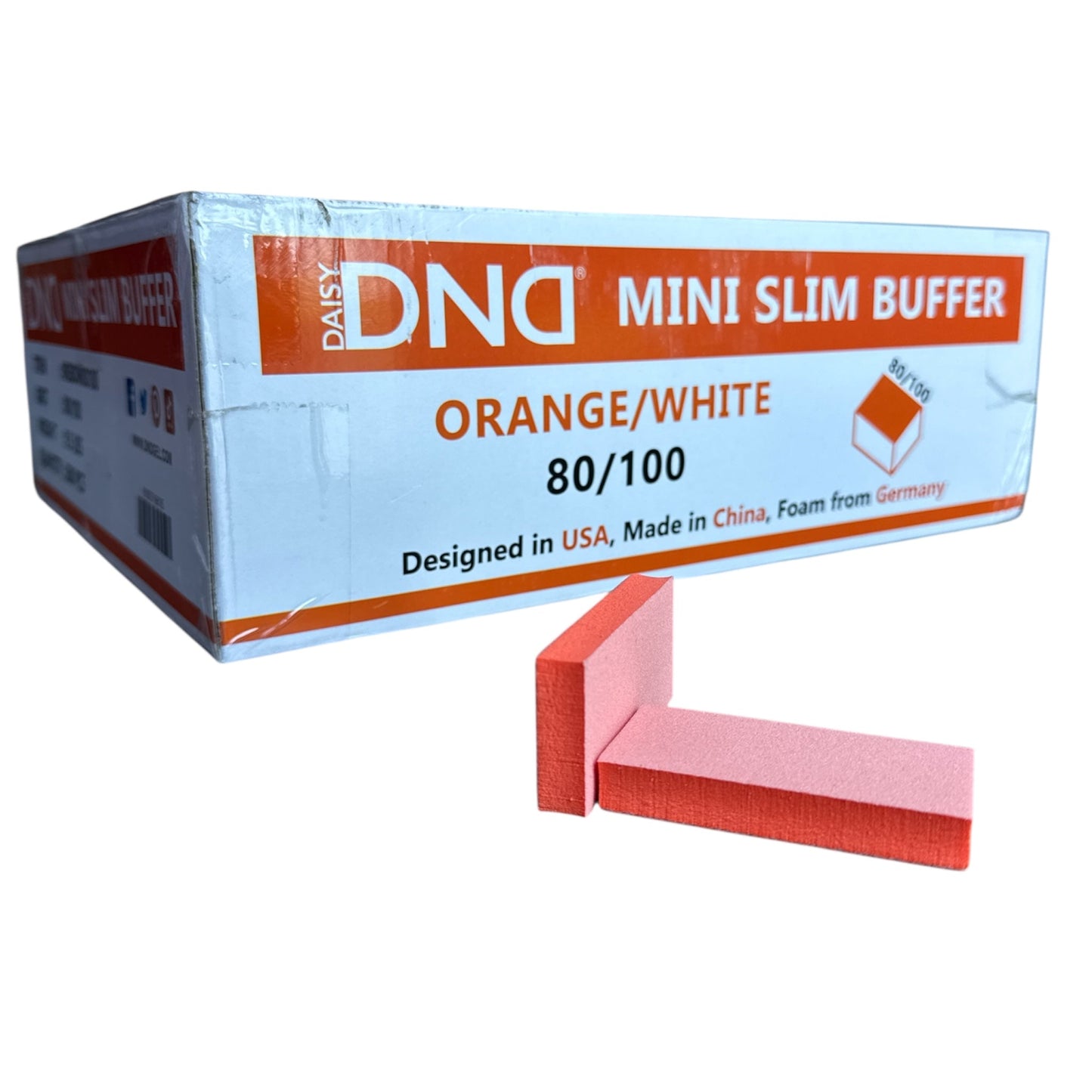 Slim Buffer (80/100; Orange/White)- 500pcs