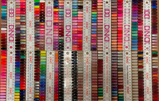 DND Fullset Powder (523 colors, $5.50/pc).