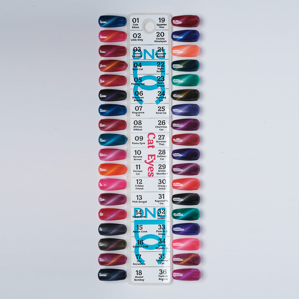 DC Cat Eye 36 Colors ( Free 2 color chart)