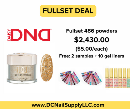 DND Fullset Powder (523 colors, $5.50/pc).