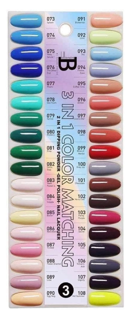 Billionaire Gel 4in1 (Fullset 216 colors). Free 1 Book, 1 Chart and 1 Lamp