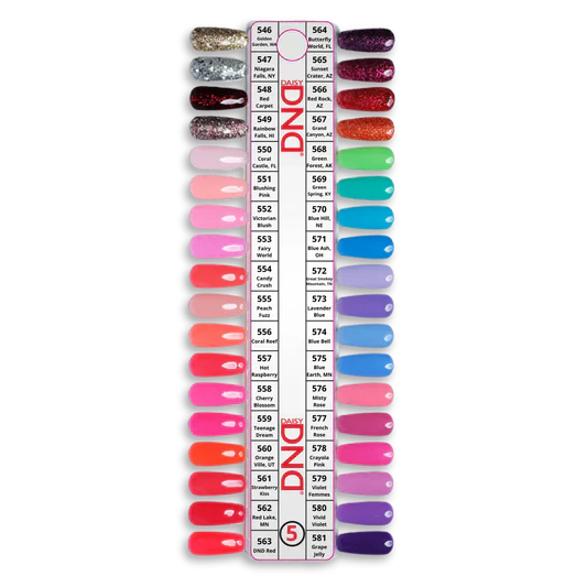 DND Fullset 595 Colors. Free 3 Sample