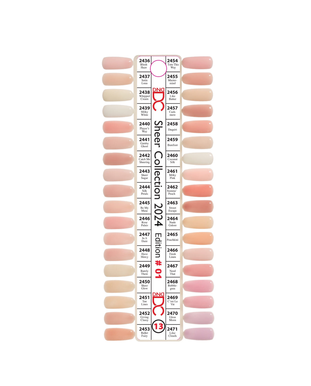 DC Duo Collection 13- SHEER/ Nude (Gel & Lacquer). Free 2 sample