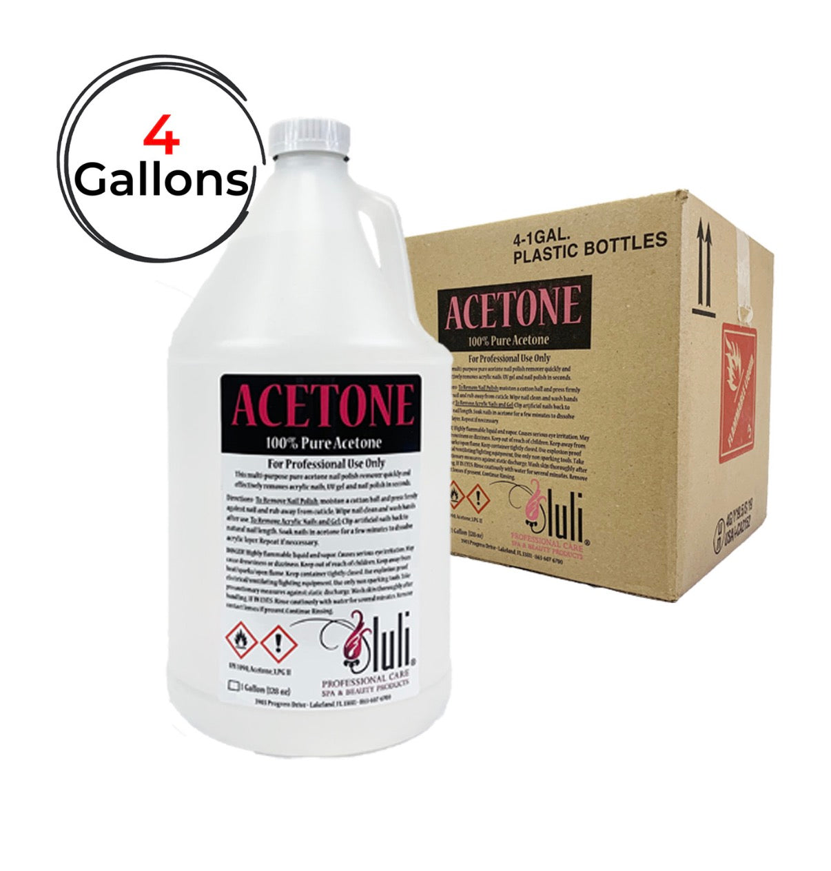 Aceton (4 gallons/case)