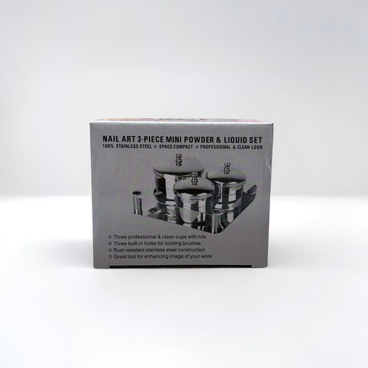 Nail Art 3Pice Mini Powder & Liquid Set