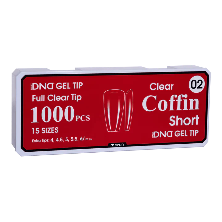 DND Soft Gel Tips- COFFIN