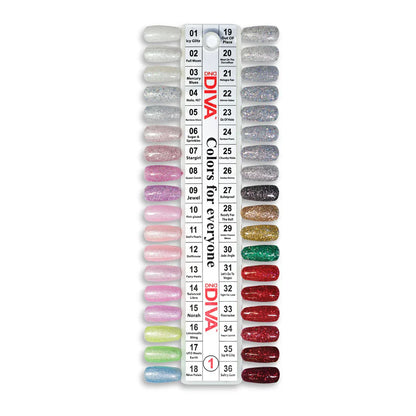 Diva Fullset Powder (288 colors). Free 2 Books