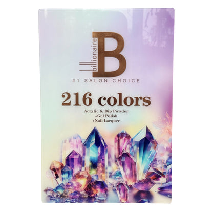 Billionaire Gel 4in1 (Fullset 216 colors). Free 1 Book, 1 Chart and 1 Lamp