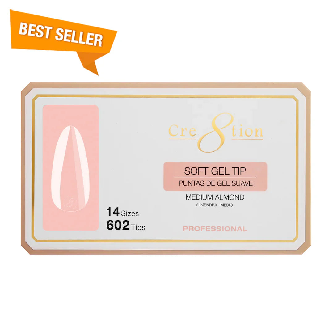 Cre8tion Soft Gel Tip- ALMOND
