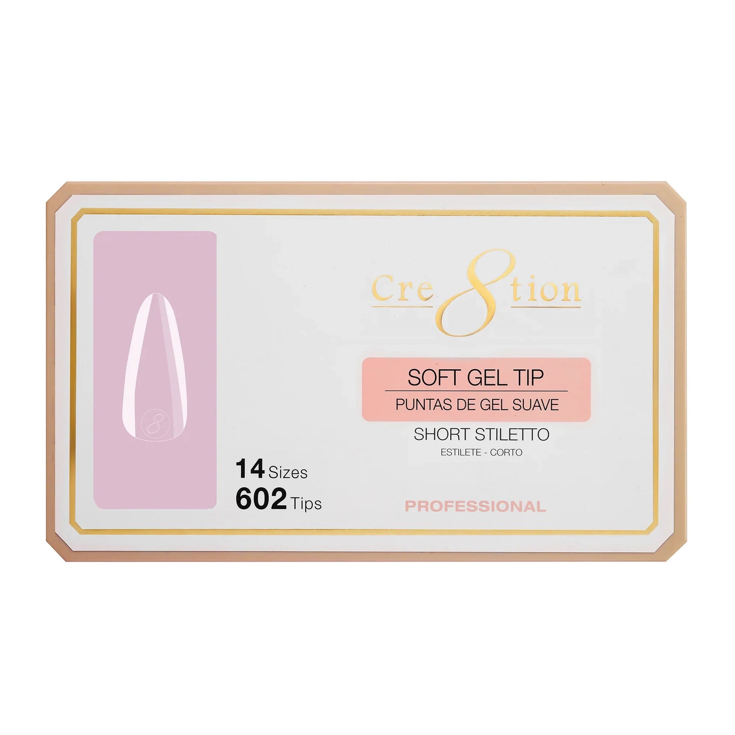 Cre8tion Soft Gel Tip-STILETTO