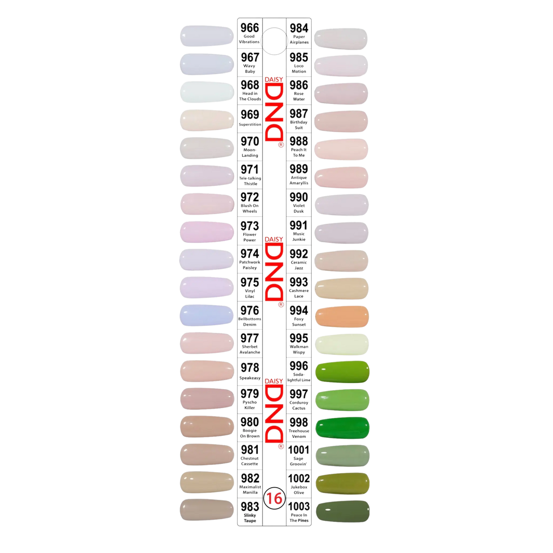 DND Fullset 595 Colors. Free 3 Sample