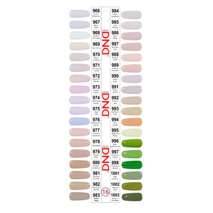 DND Fullset 595 Colors. Free 3 Sample