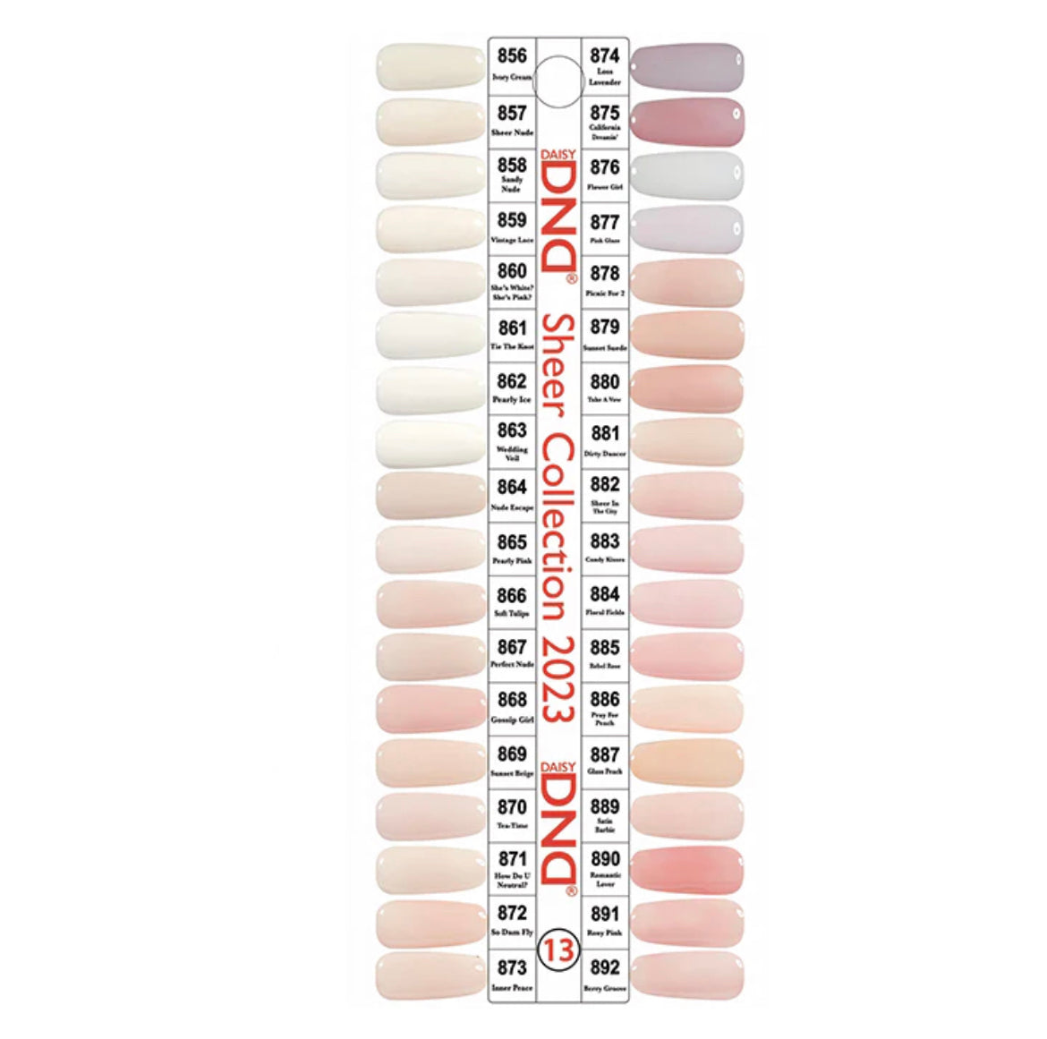 DND Duo (Gel & Lacquer) Collection 13 NUDE/SHEER